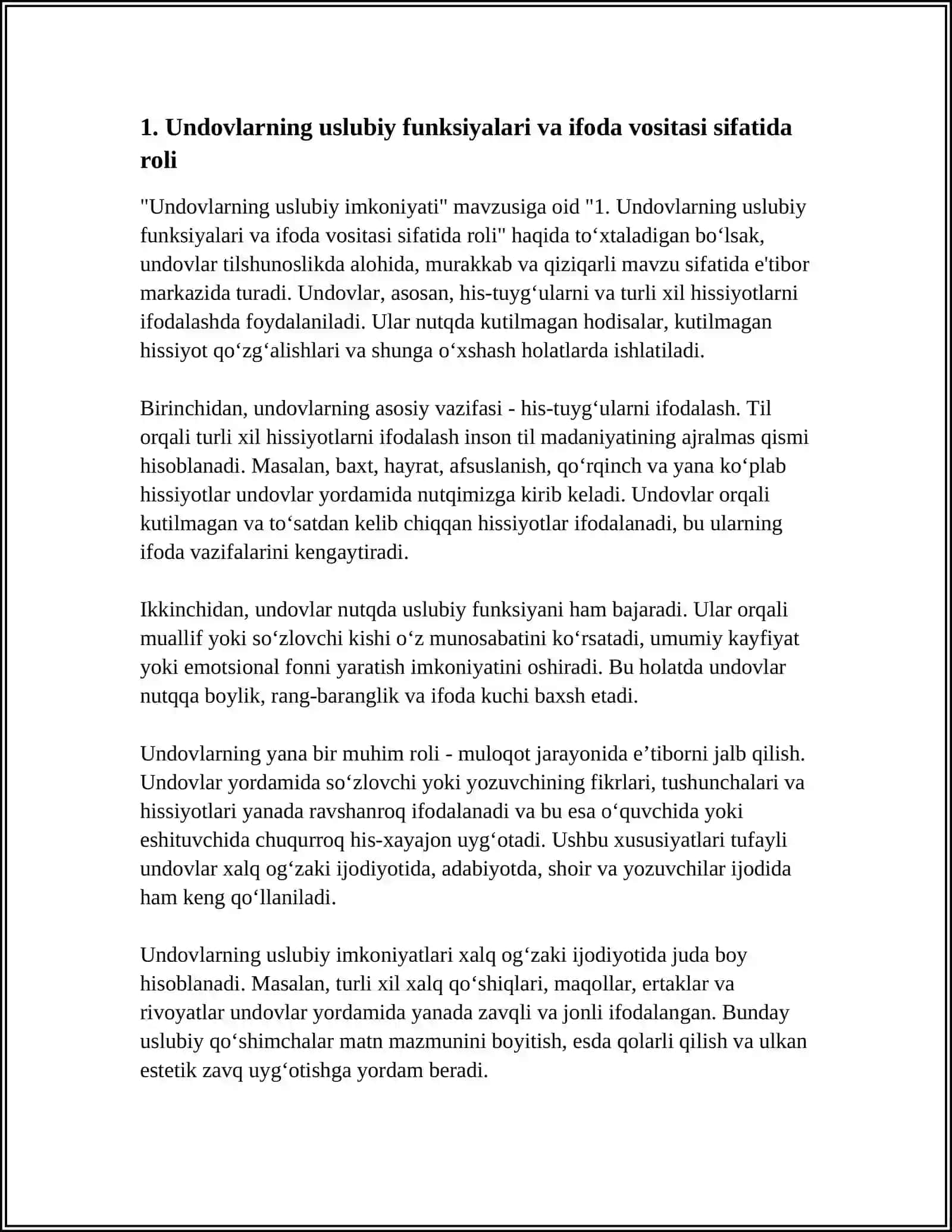 UNDOVLARINING USLUBIY IMKONIYATI 3
