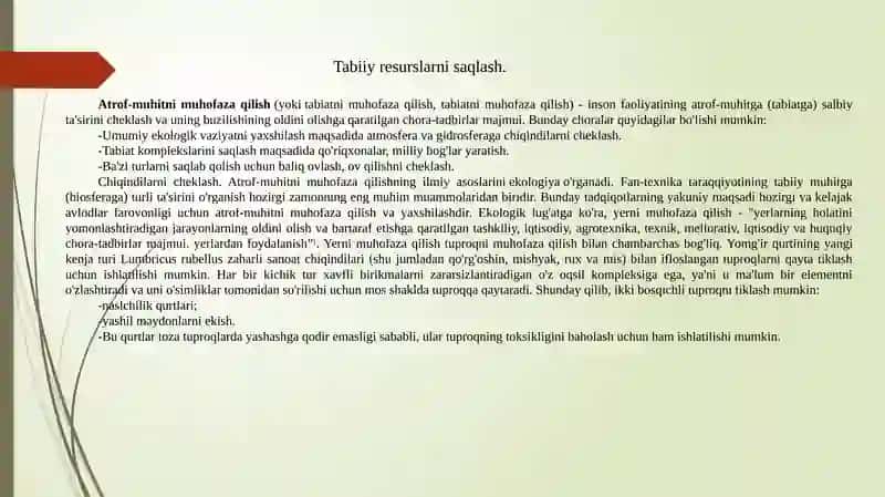 Atrofmuhitnimuhofazaqilish 3