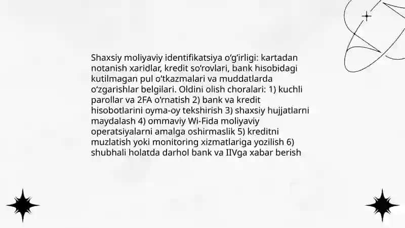 Shaxs iqtisodiy xavfsizligi taʼsir etuvchi tahdidlar va bartaraf etish yo‘llari 3