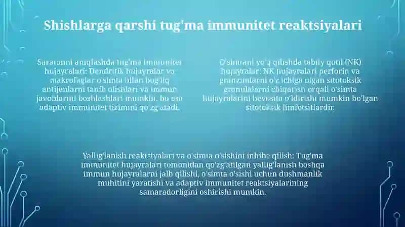 OʻSmadan Muhofazalanishning Immun Mexanizmlari 3