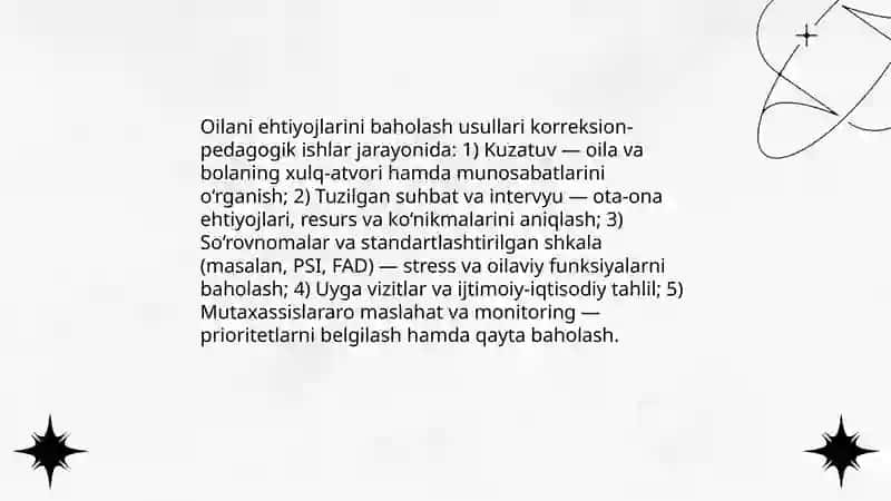 Oilani ijtimoiy-psixologik qo'llab-quvvatlash 3