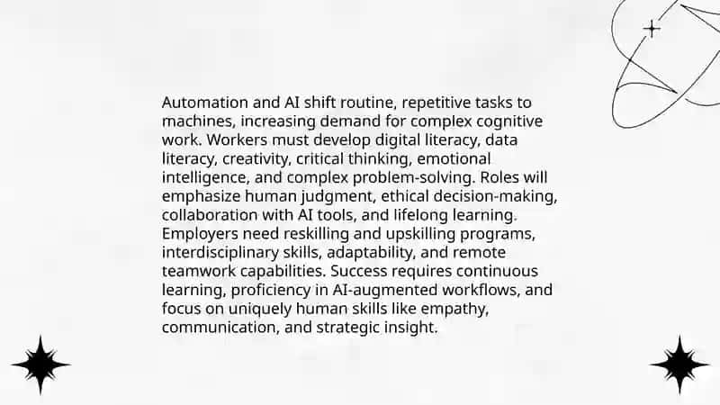 The future of work: discuss the changing landscape of work and what skills are necessry for success 3
