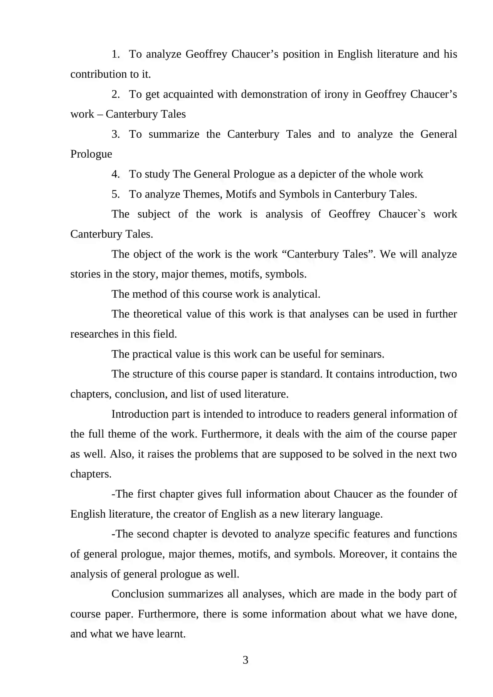 TEHEME: GEOFFREY CHAUCER'S THE COLLECTION OF STORES “THE CANTERBURY TALES” IN THE MIDDLE ENGLISH (1343 – 1400) 3