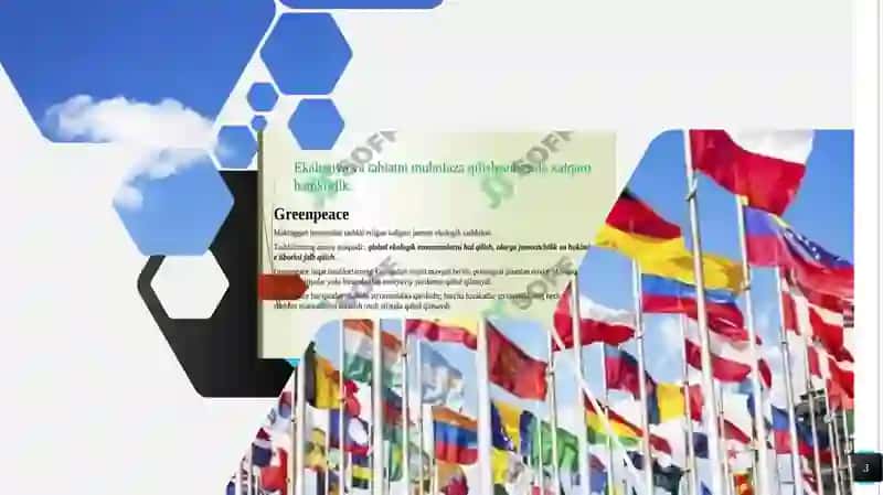 EKOLOGIYA VA TABIATNI MUHOFAZA QILISH SOHASIDA XALQARO HAMKORLIK 3