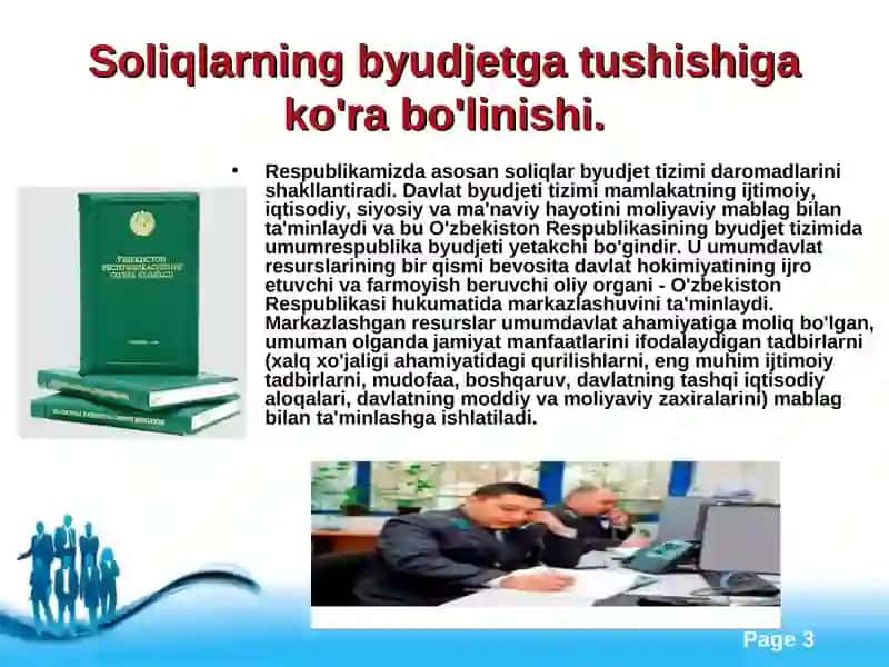 Soliqlarning davlat byudjetidaromadlaridagi o`rni 3