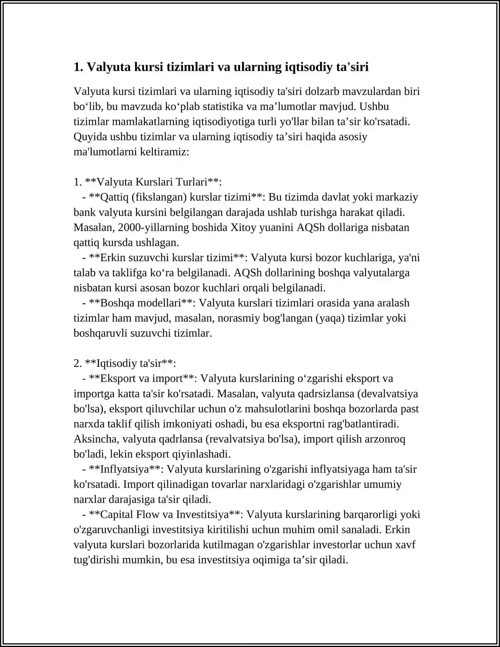 XALQARO VALYUTA VA KREDIT MUNOSABATLARI 3