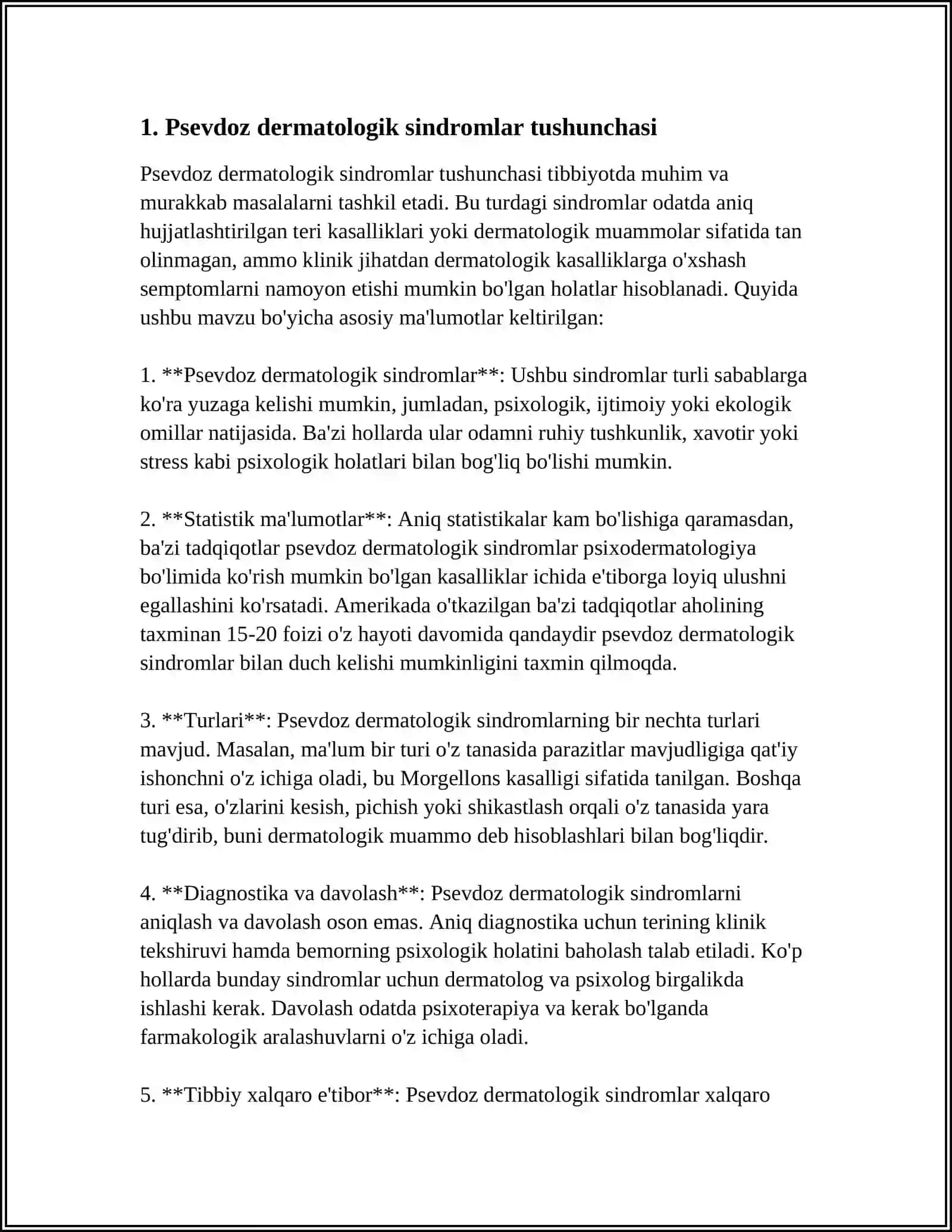 PSEVDOZ DERMATOLOGIK SINDIROMLARI VA SABABI TASHHISI 3
