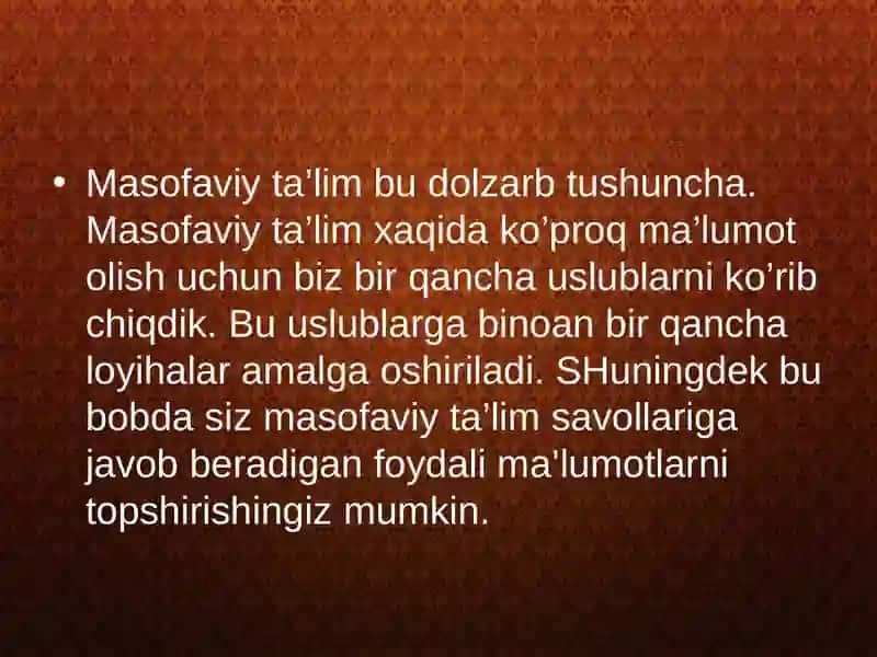 Masofaviy ta`lim platformalari va ularning yaratilish tarixi 3