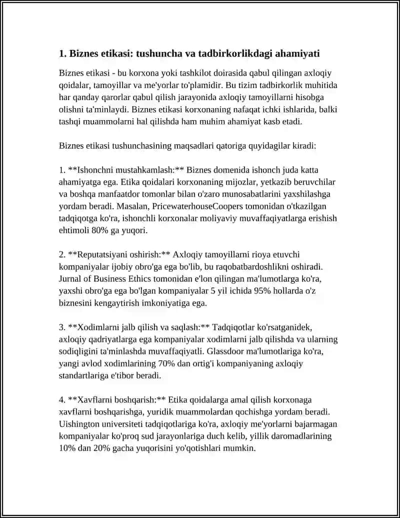 TADBIRKORLIK FAOLIYATIDA BIZNES ETIKASINING ÒRNI 3