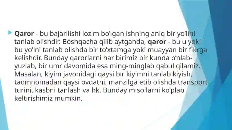 BOSHQARUV QARORLARINI QABUL QILISH 3