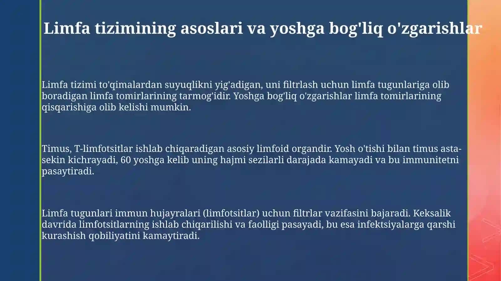 Limfa tizimi va uning yoshga qarab ozgarishi 3
