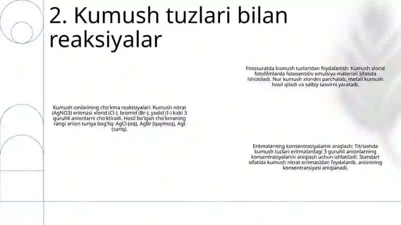 3-Guruh Anionlaring Sifat Reaksiyalari 3
