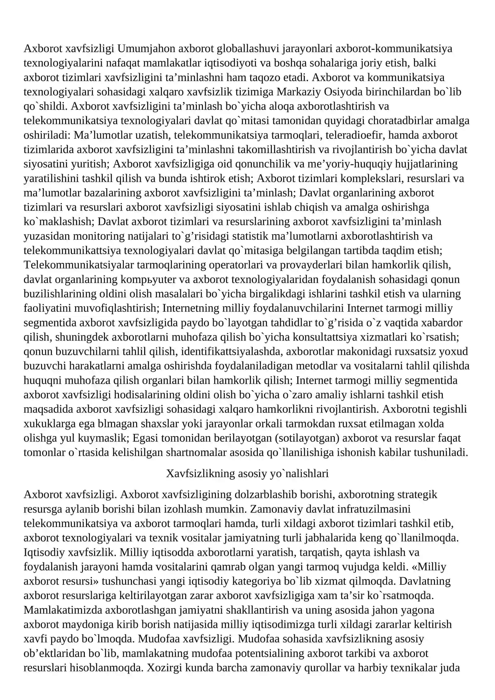 Axborotni ruxsatsiz foydalanishdan himoyalash 3