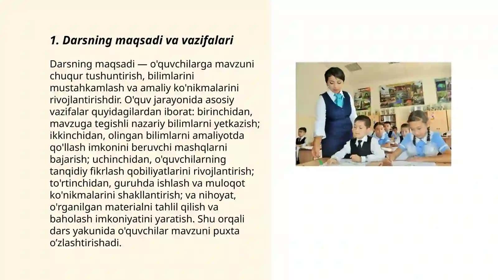 Dars-Maktabda ta'limning tashkil qilishning asosiy shakli 3