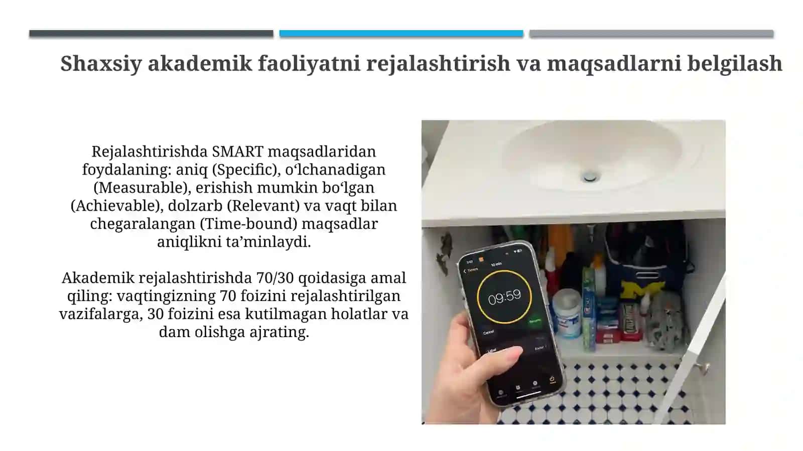 Shaxsiy akademik faoliyat va uni tashkiletishvositalari 3
