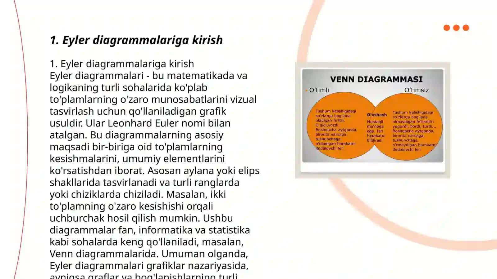Eyler Venn diagrammasi 3