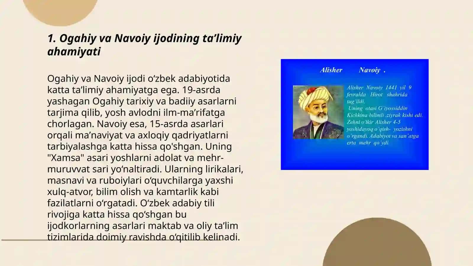 Ogahiy ijodida Navoiy anʼanalari 3