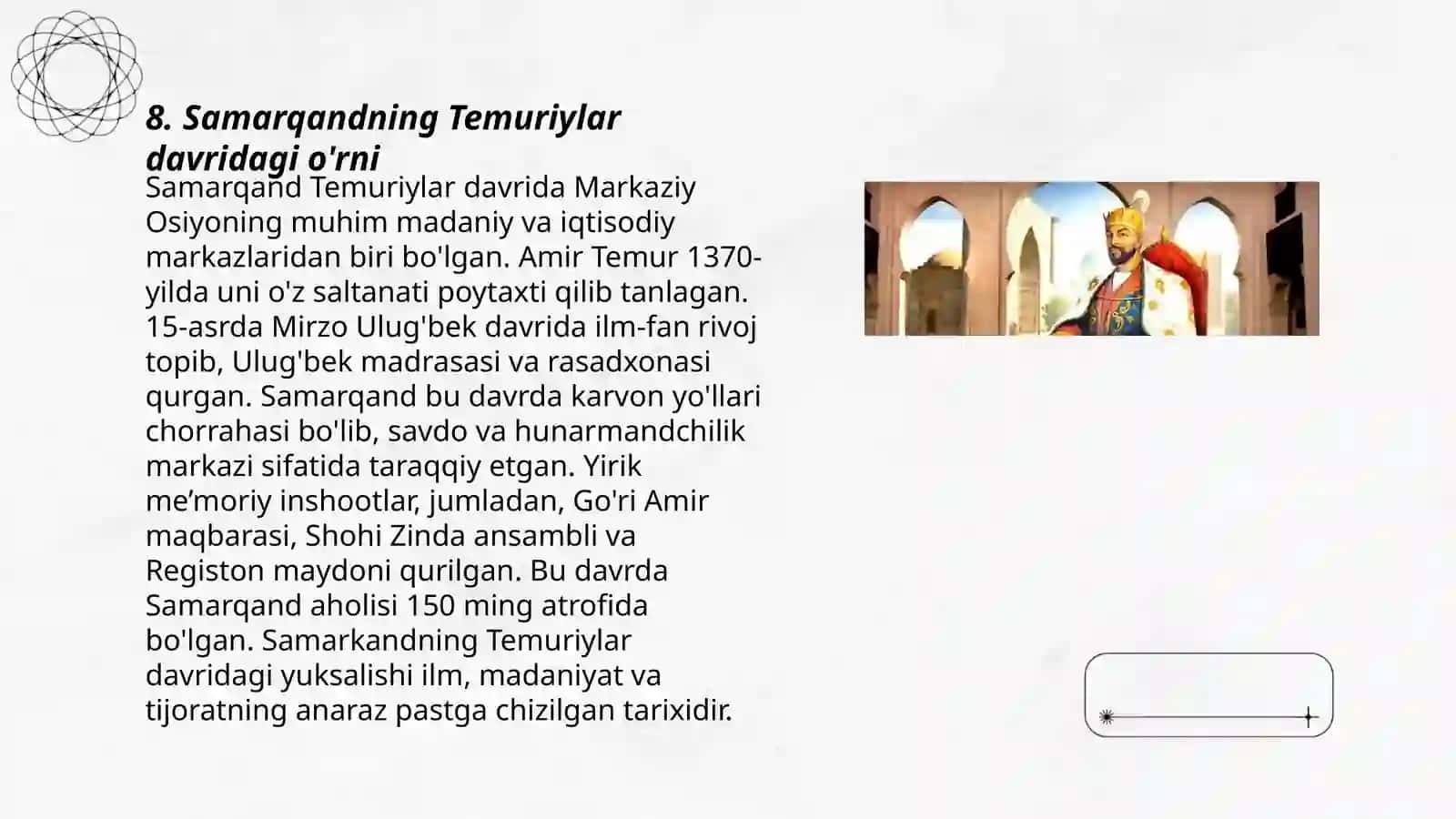 Temuriylar hayoti 3