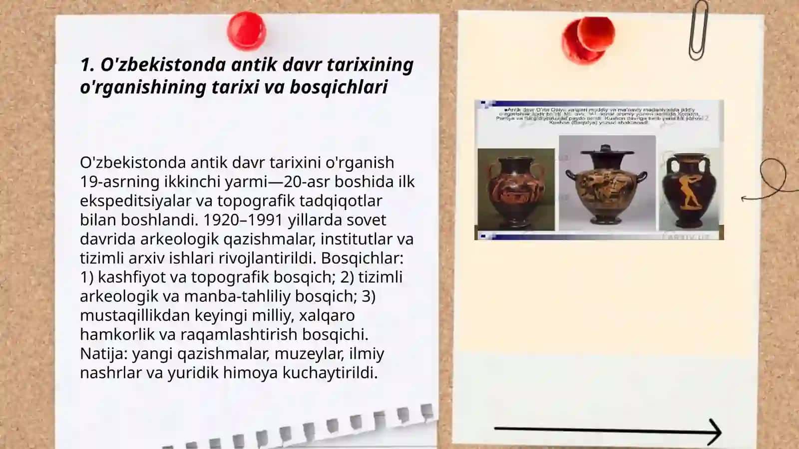 O'zbekistonda antik davr tarixining urganilishi 3