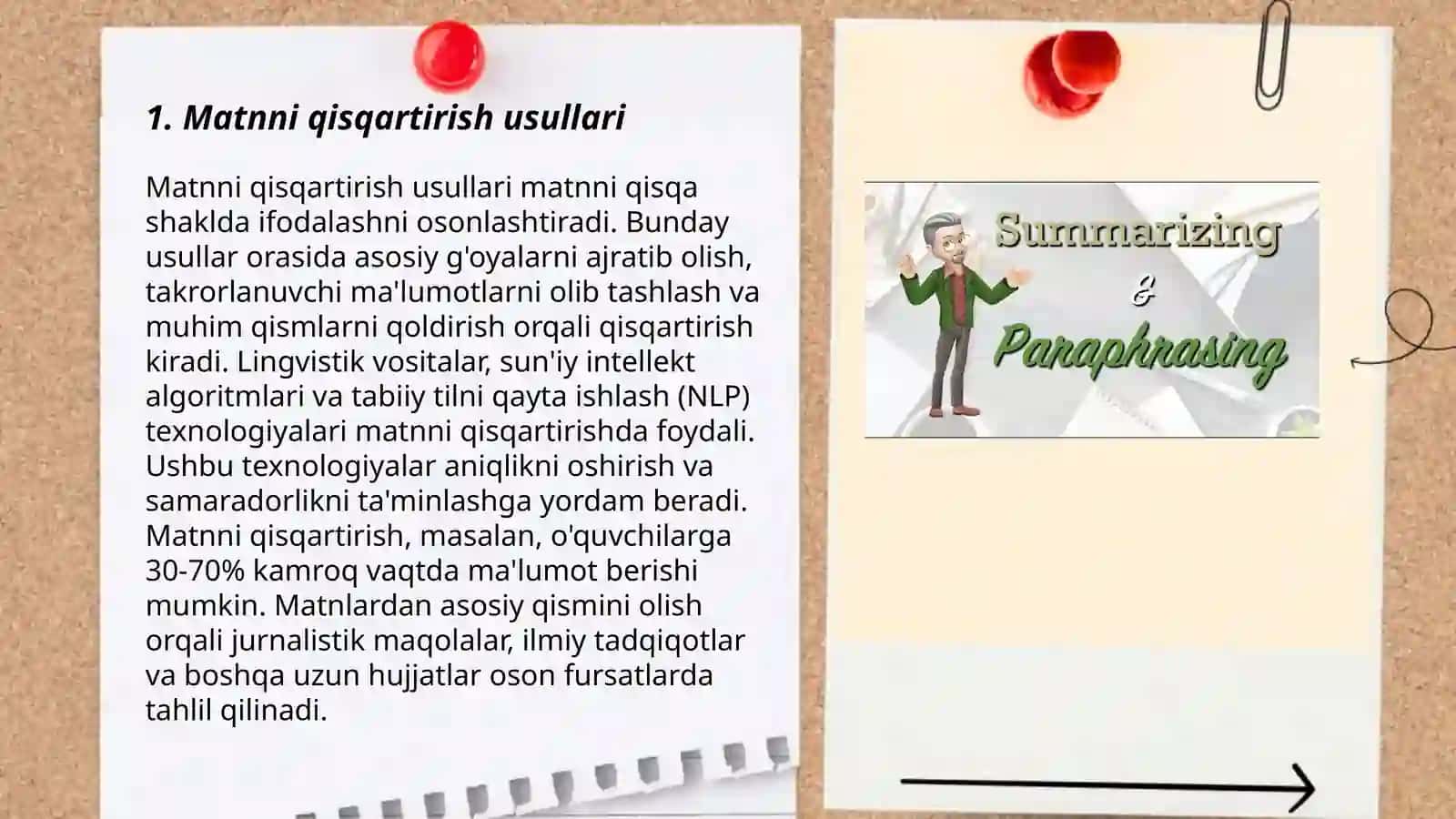 Matnni qisqartirish usullari 3