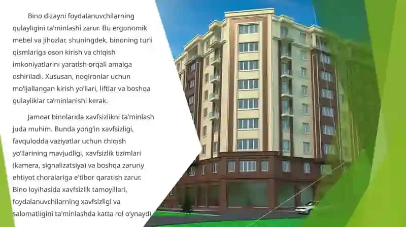 Jamoat binolarini loyihalashda me’moriy-badiiy yechimlar 3