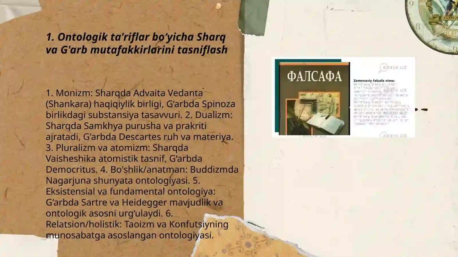 Falsafaning mohiyatiga oid Sharq va G’arb mutafakkirlari ta’riflarini tasniflash 3