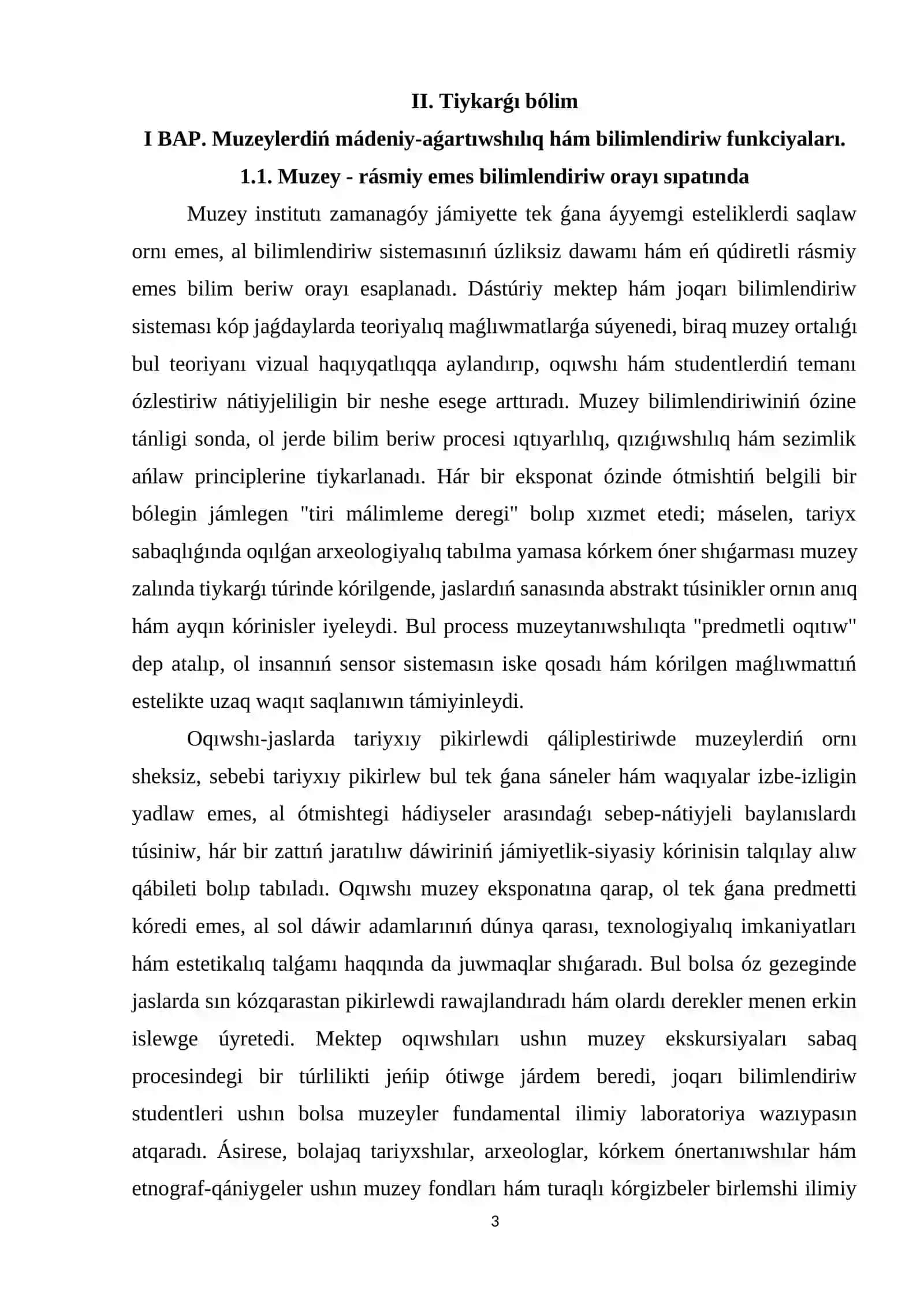 Muzeylerdiń tiykarǵı sociallıq funkciyalari 3