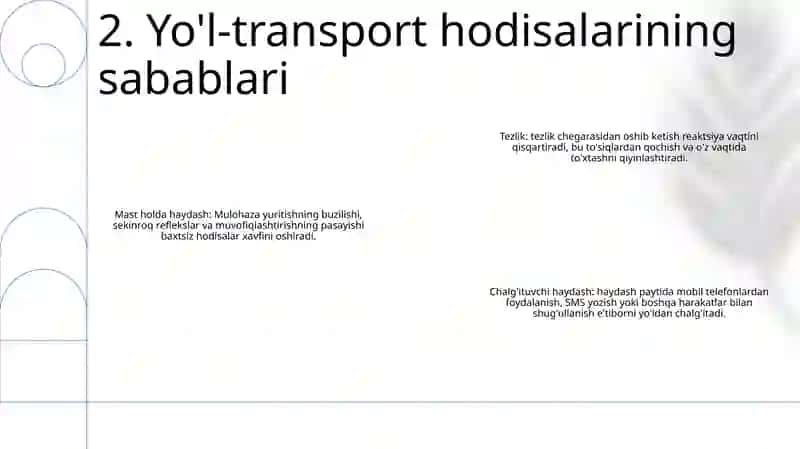 Yo'L Harakati Xavfsizligi 3