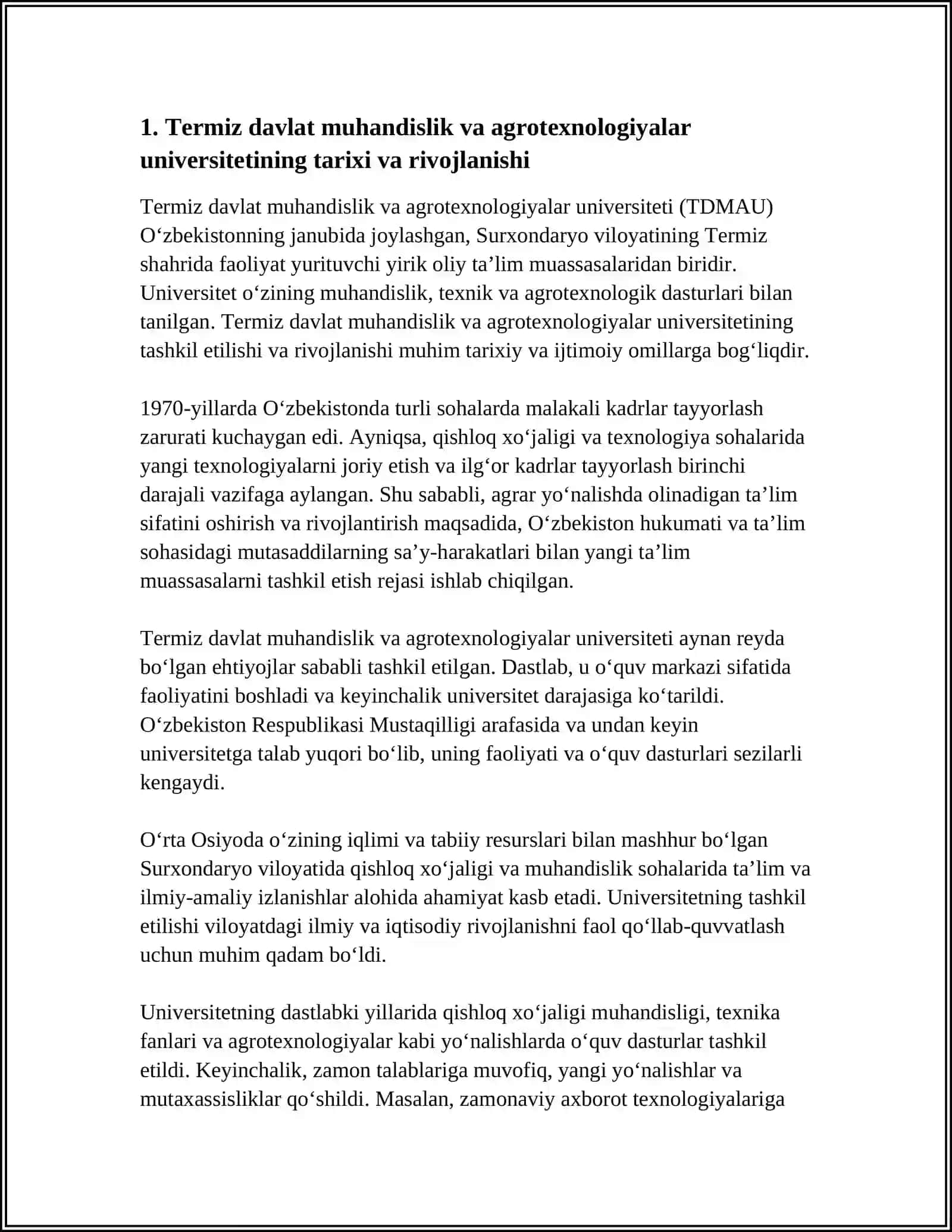Termiz davlat muhandislik va agrotexnologiyalar 3