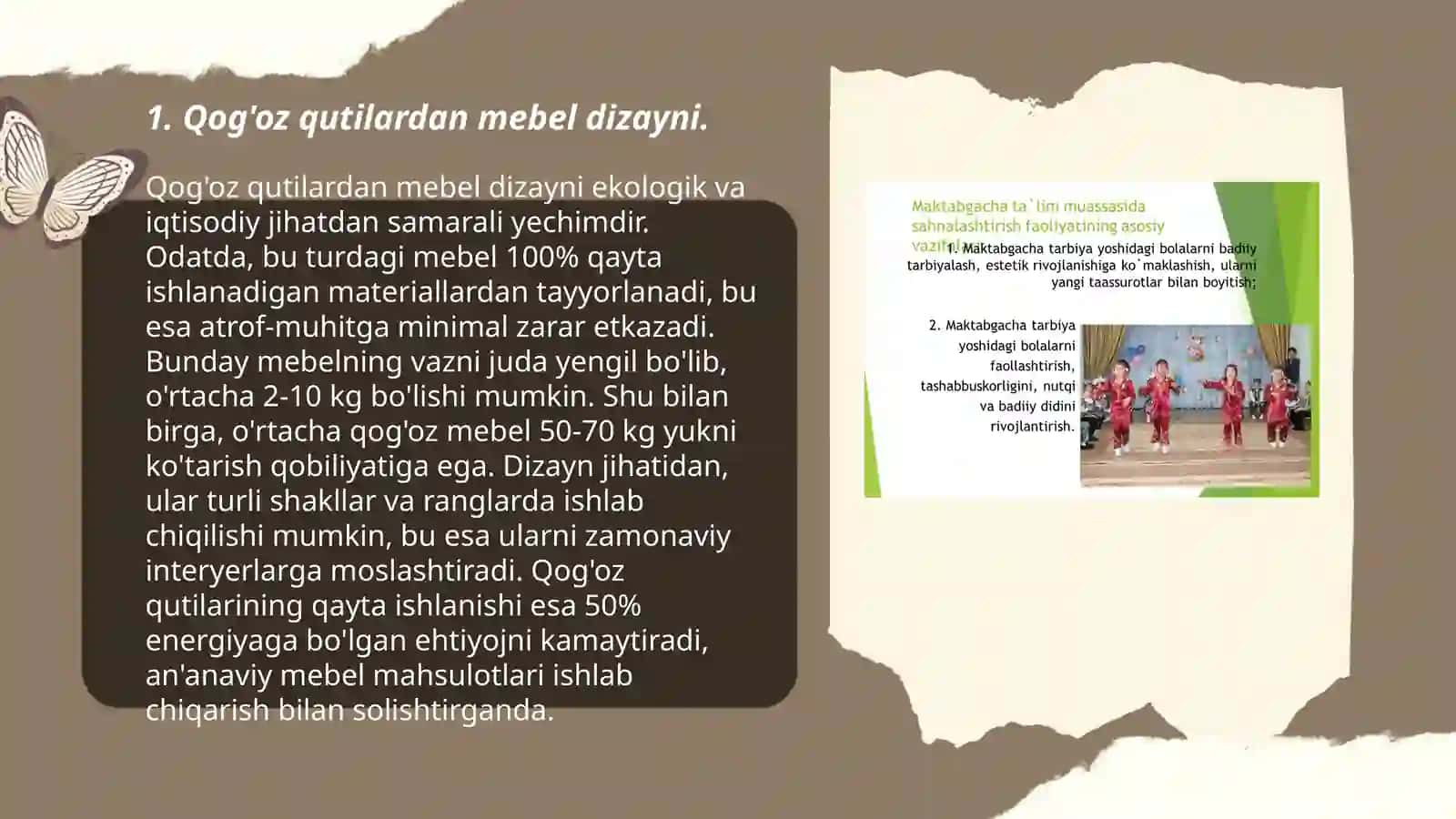 Qoğoz qutichalaridan turli mebellar qurish- yasash. Kartondan uy shaklini yasash bosqichlari 3