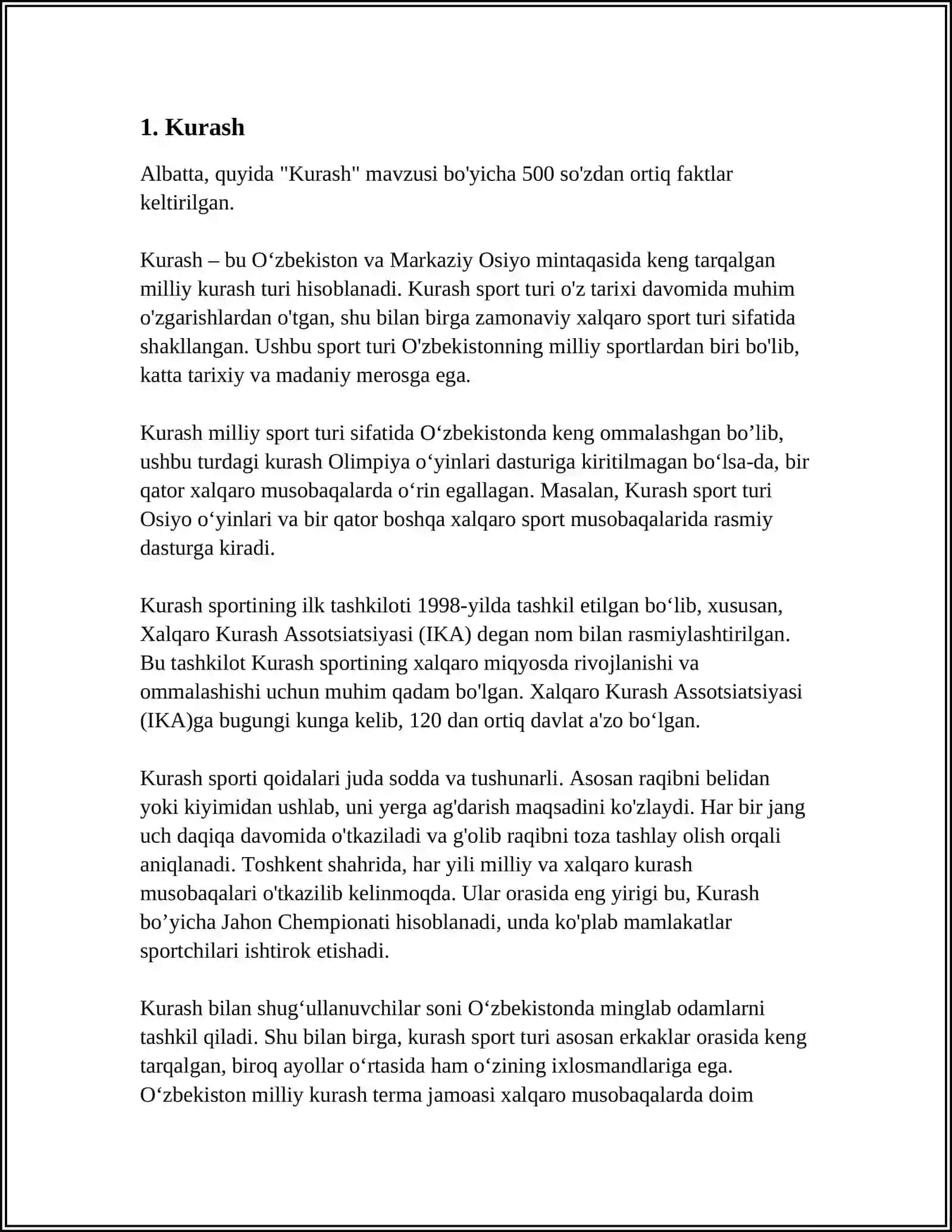 OZBEK MILLIY SPORT TURLARI 3