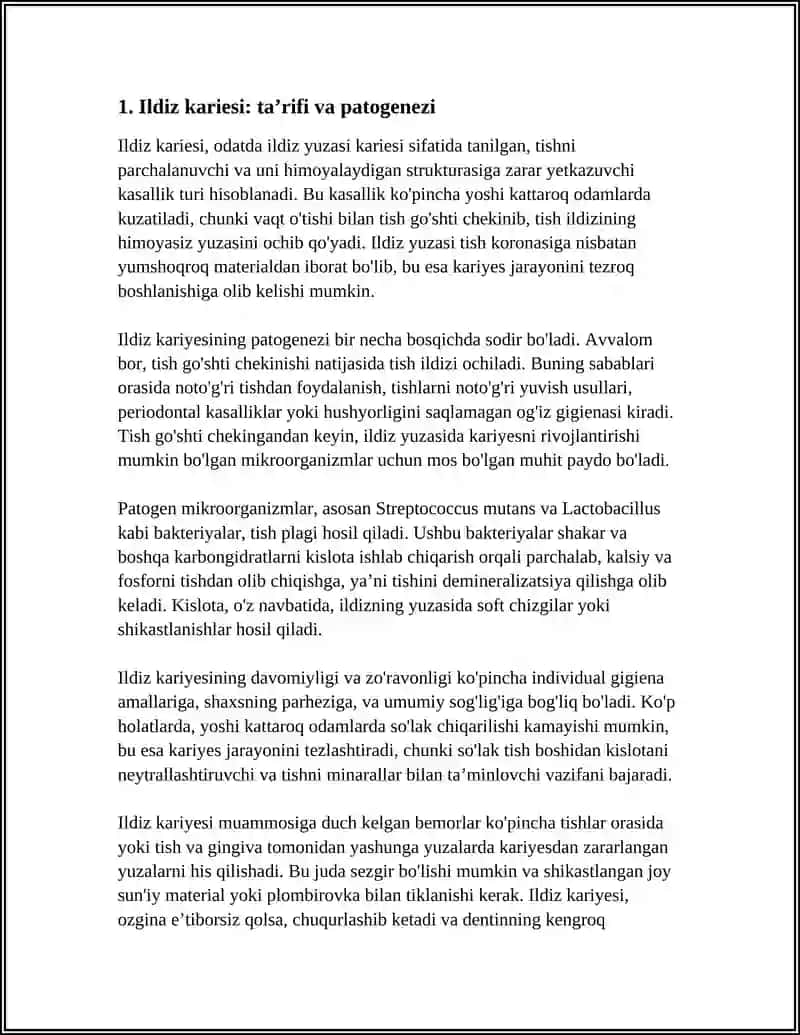 ILDIZ KARIESI 3