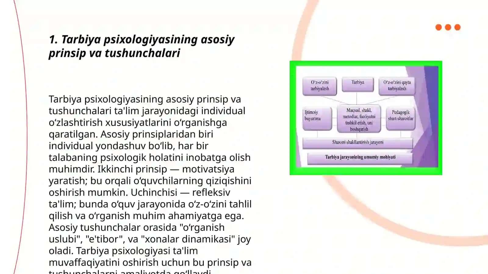Tarbiya psixologiyasi maqsad vazifalari va metodlari 3