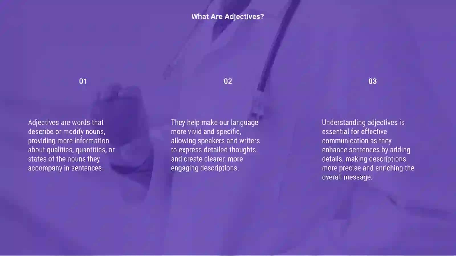 Adjective mavzusidan 3