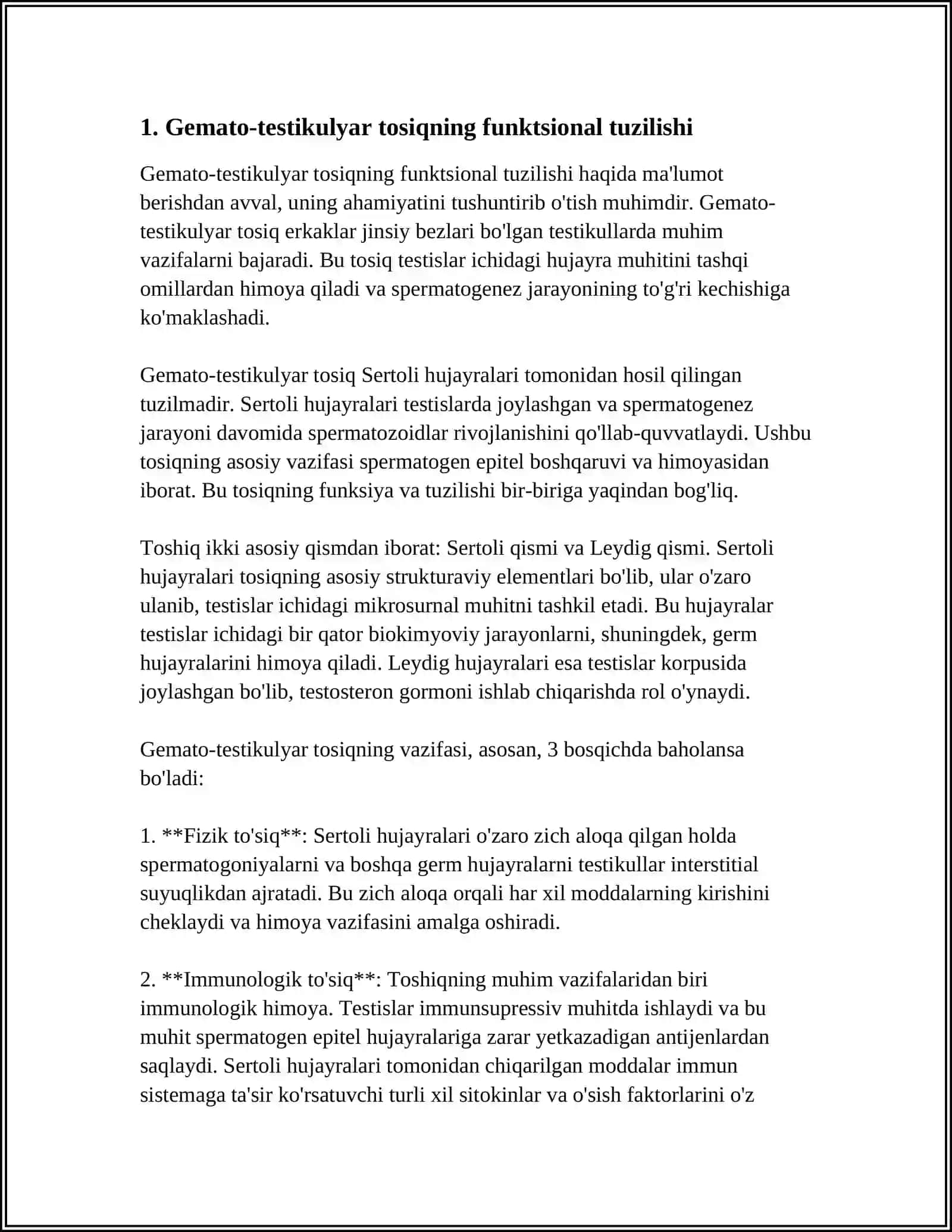 GEMATO-TESTIKULYAR TOSIG'INING GISTOFIZIOLOGIYASI.GEMATO-OVORIAL TOSIQNING GISTOFIZIOLOGIYASI 3