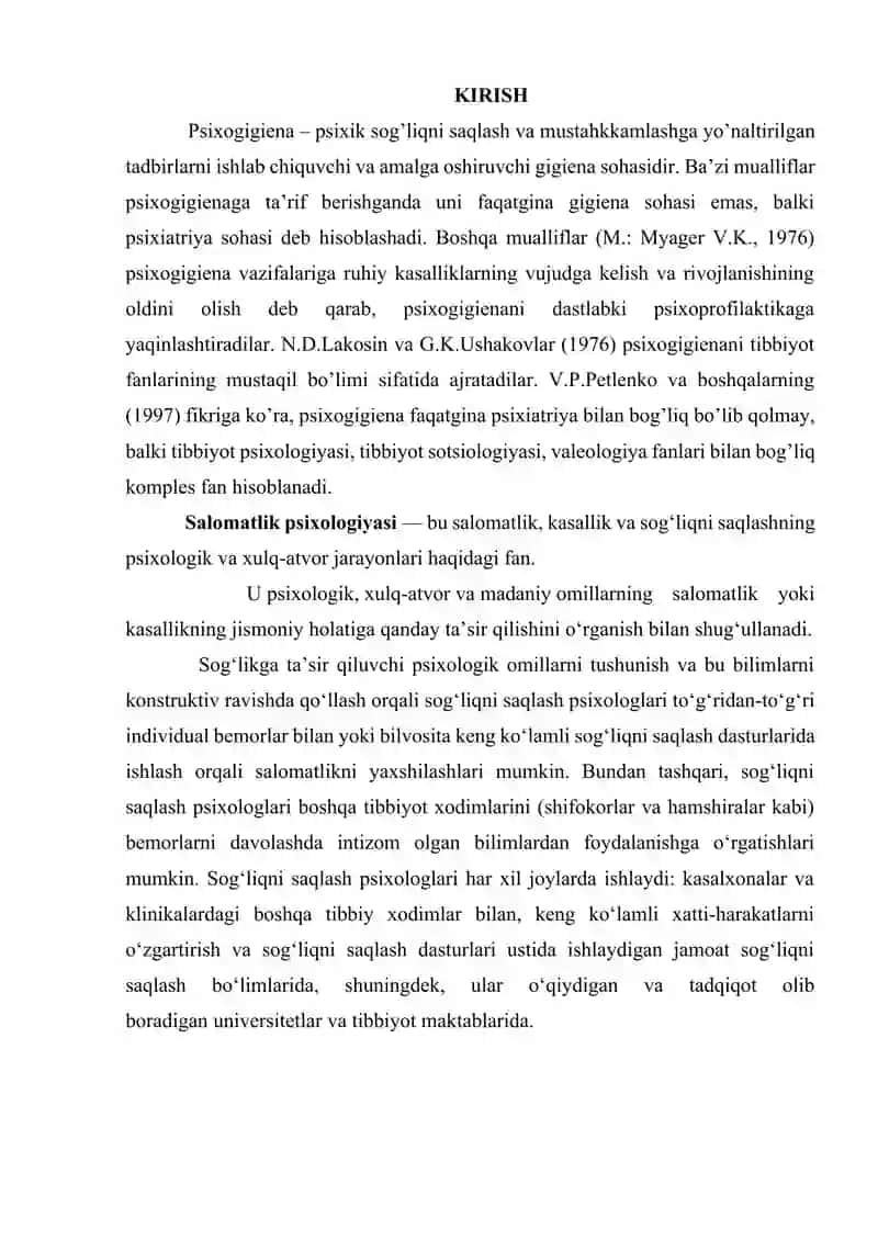 PSIXOLOGIK XIZMATDA PSIXOSOTSIAL SALOMATLIKNING TUTGAN O’RNI 3