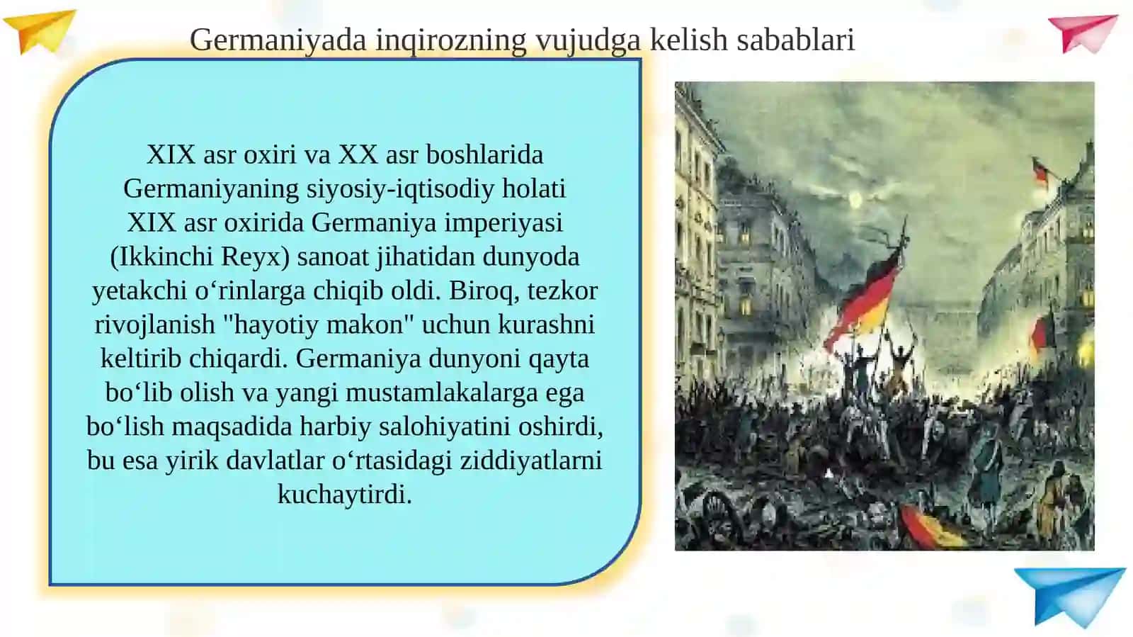 Germaniyaning inqirozi   slayd 3