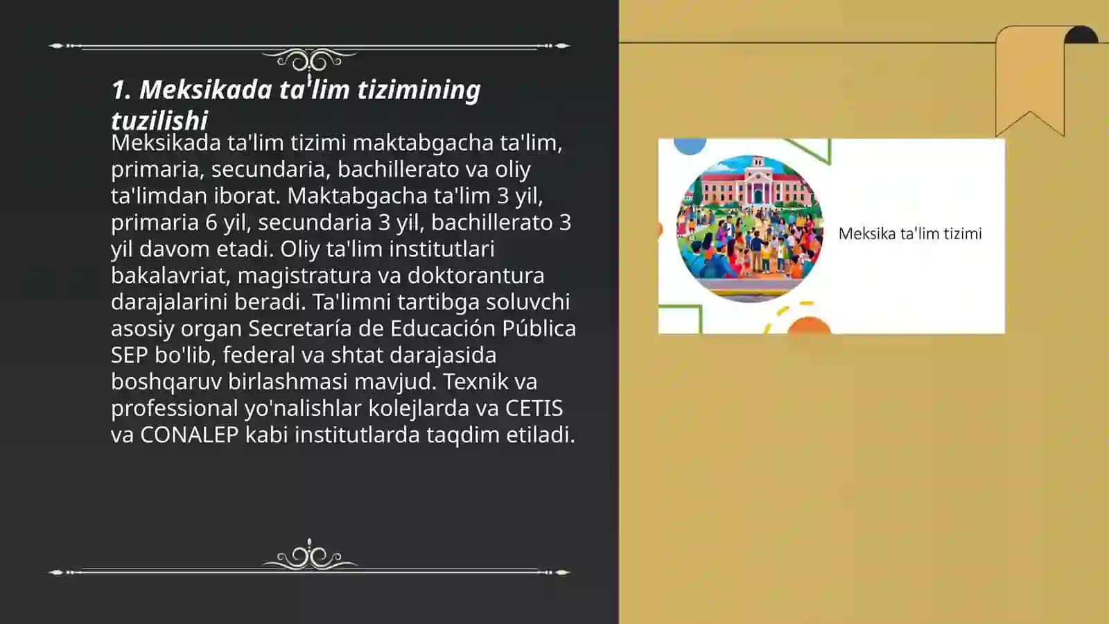 Meksika ta'lim tizimi 3