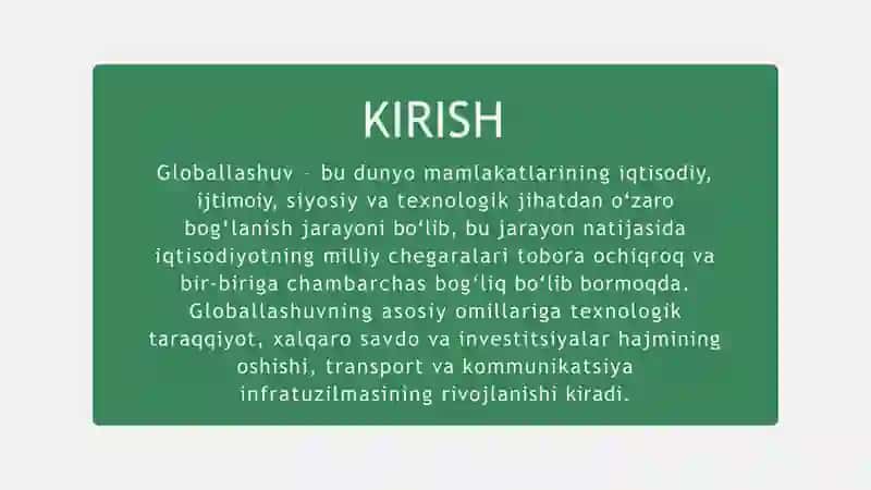 Jahon iqtisodiyoti globallashuv sharoitida TMKlar tahlil va ular faoliyatining baholanishi 3