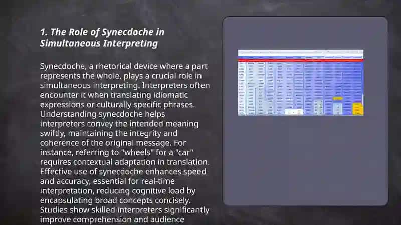 Synechdoce and Metanymy in Simultaneous Interpreting 3