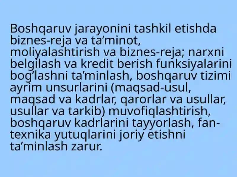 Menejment jarayonlari va ularning funksiyalari 3