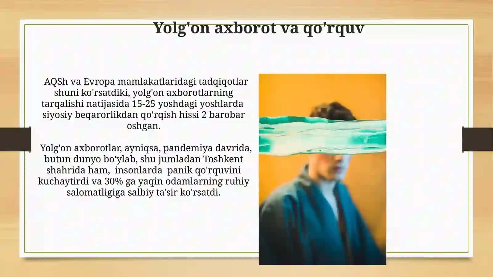 Axborotlarning shaxs his-tuyg'ulariga ta'siri muammolari 3