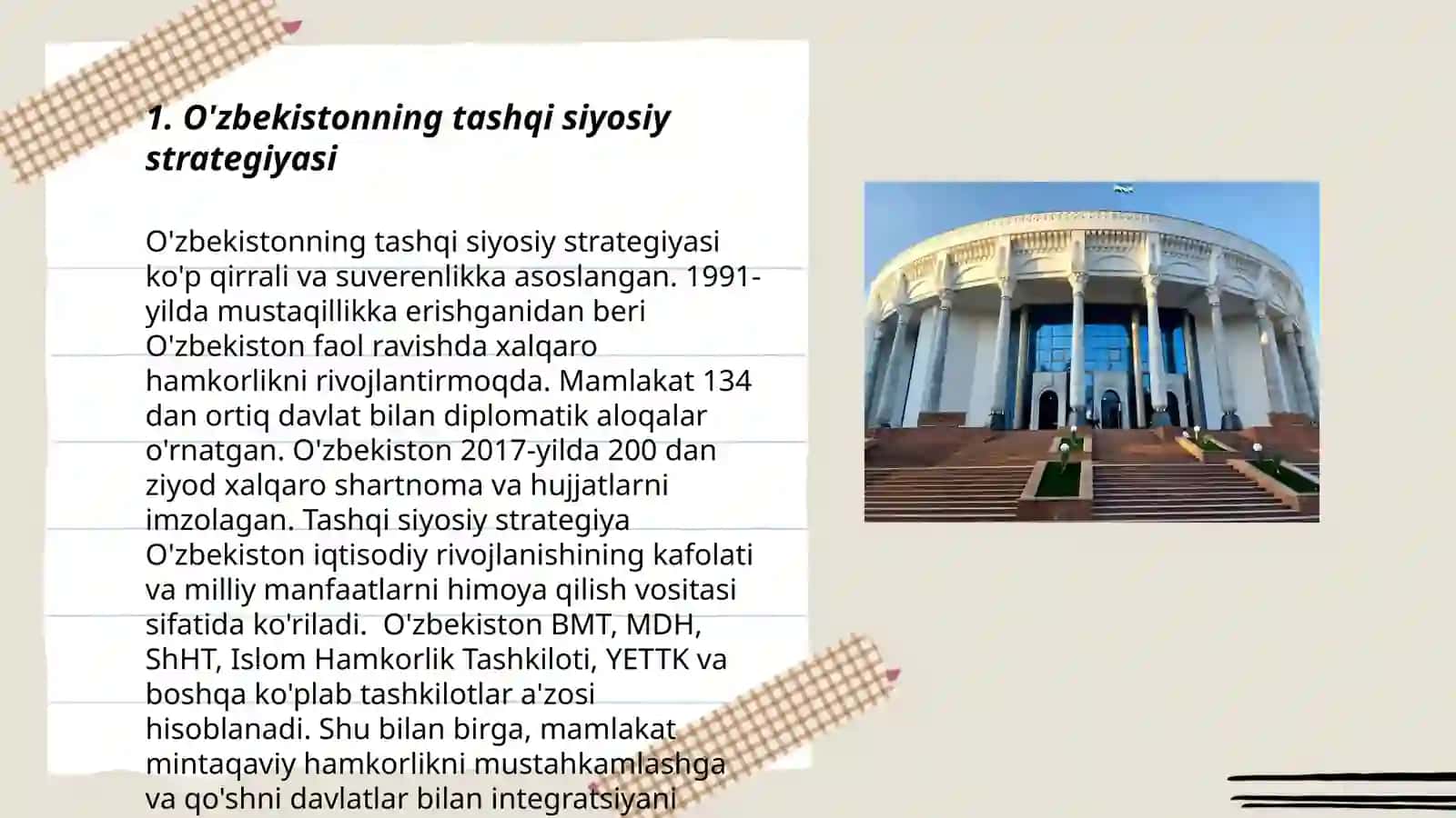 O'zbekistonning tashqi siyosiy strategiyasi 3