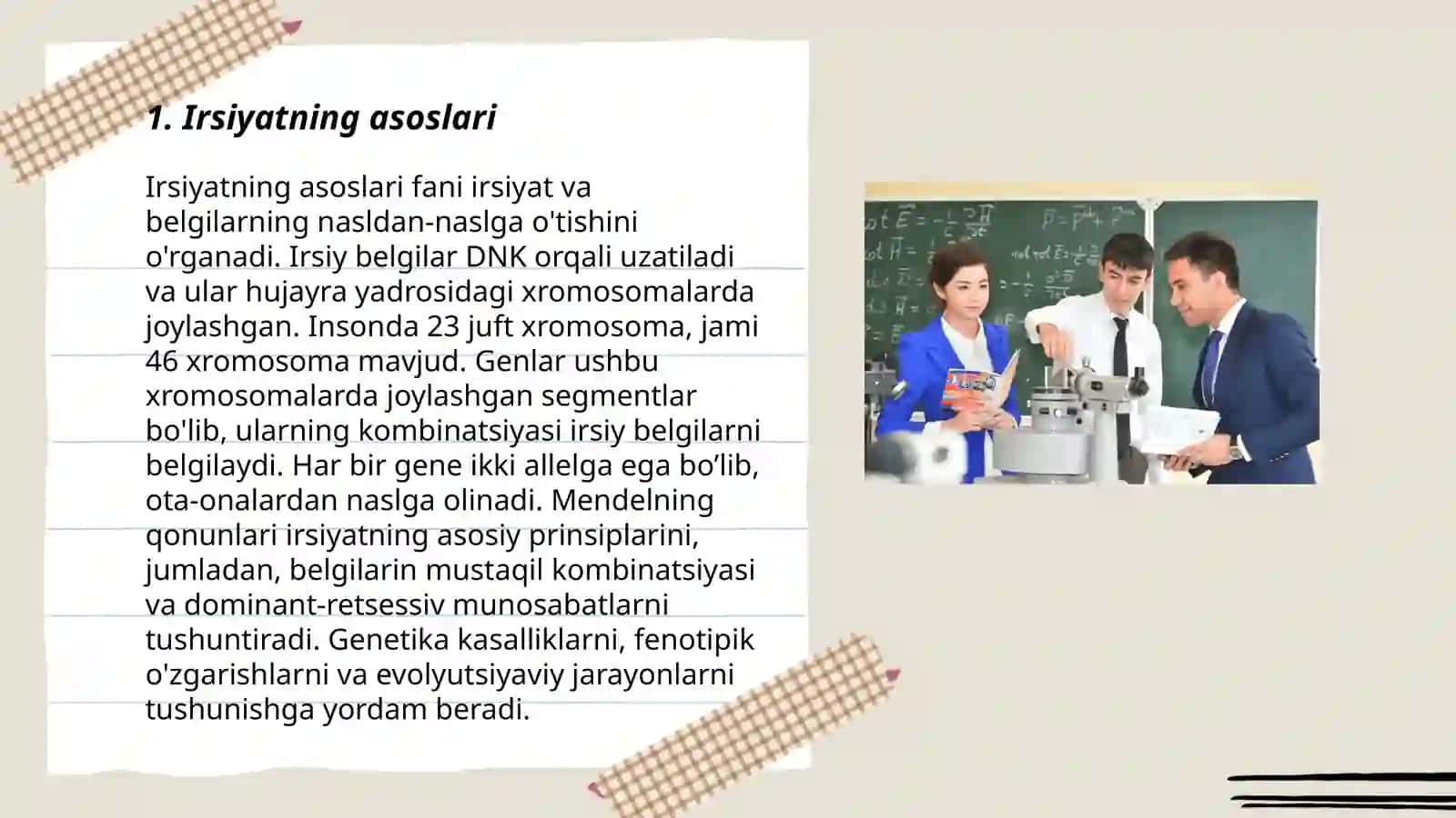 Irsiyat va qarindoshlik koeffitsiyentini aniqlash 3