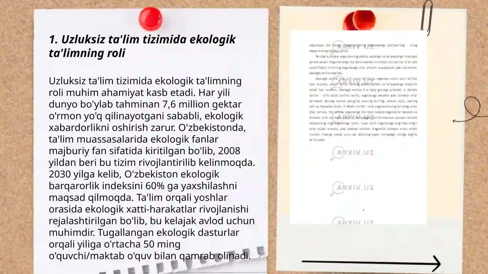 Uzliksiz ta'limda ekologik ta'lim konsepsiyasi 3