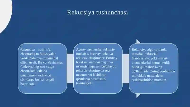 Python dasturlash tilida Rekursiya tushunchasi 3