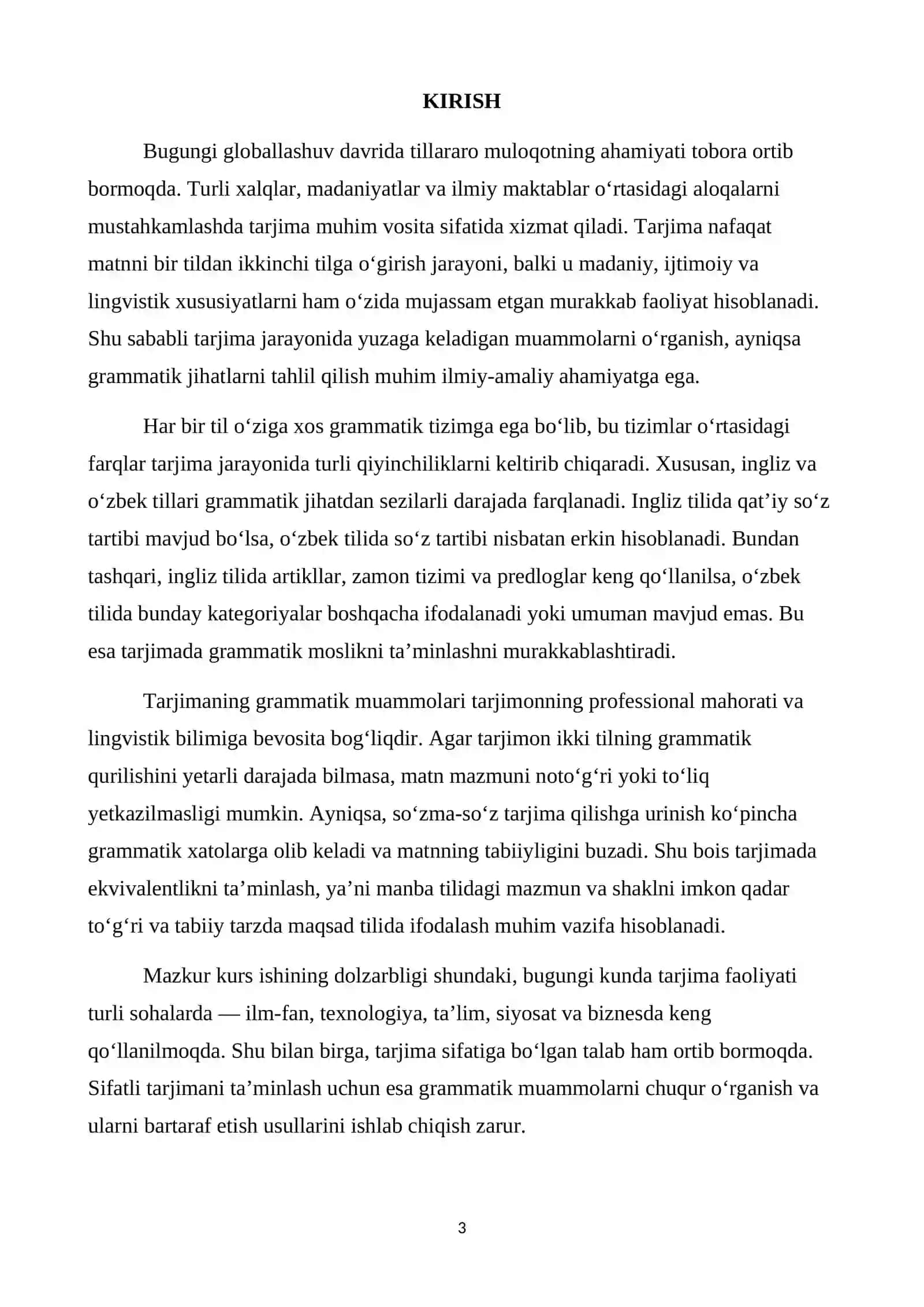 TARJIMANING GRAMMATIK MUAMMOLARI 3