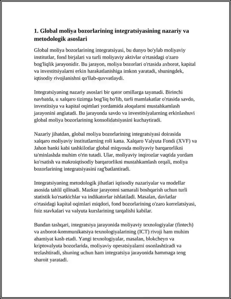 MOLYA BOZORLARINING GLOBAL INTEGRATSIYASI 3