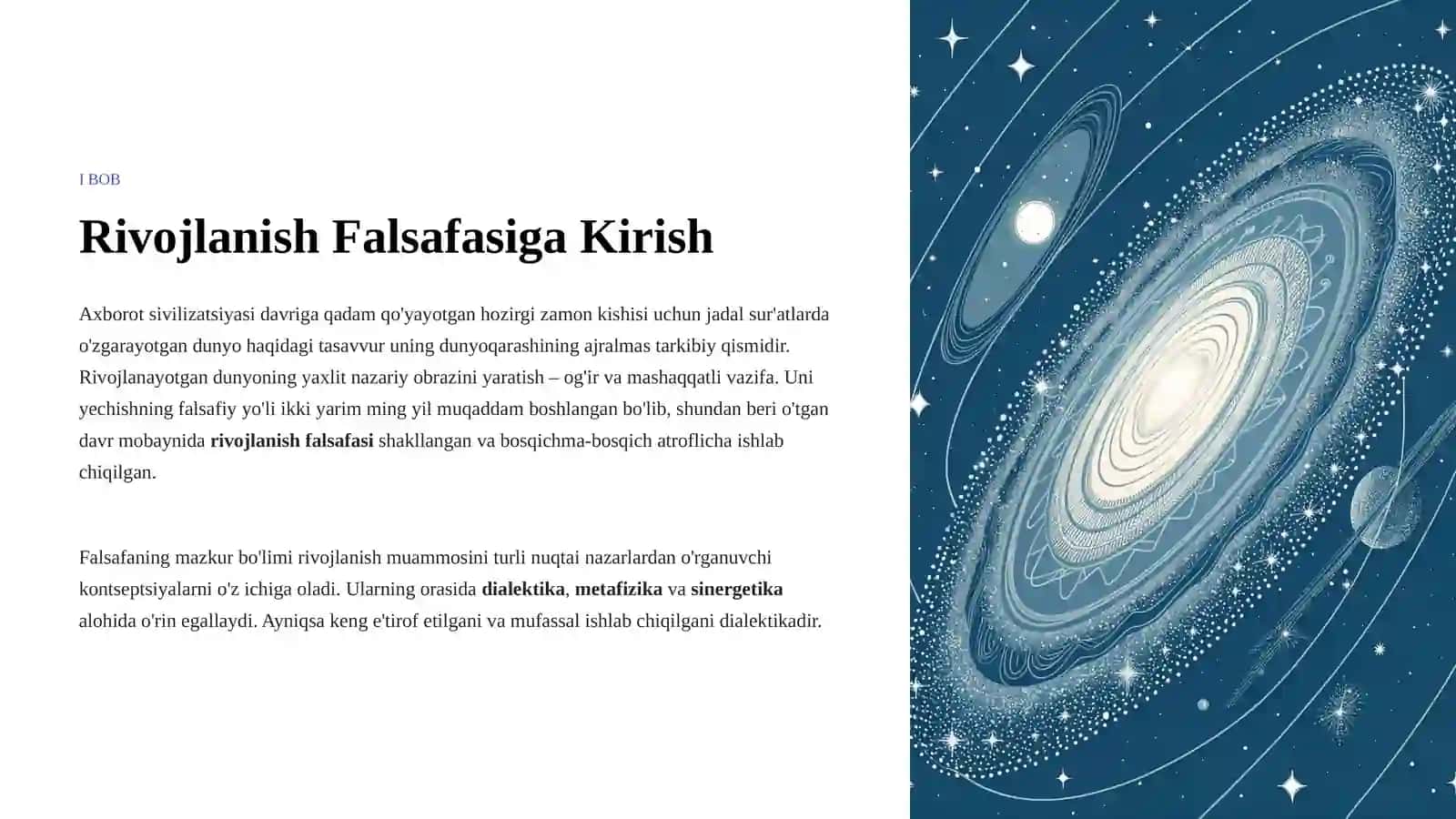 Rivojlanish Falsafasi 3