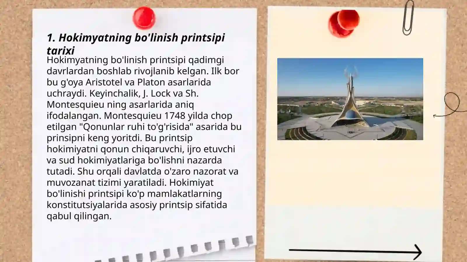 Hokimyatning bo'linish printsipi tarixi 3